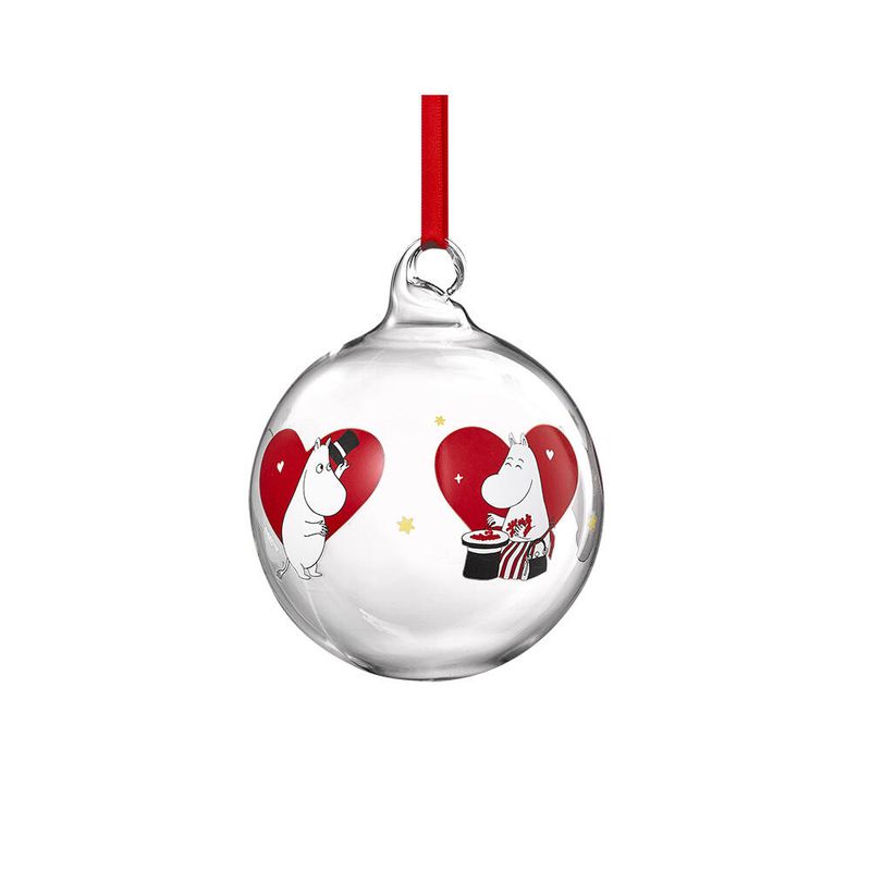 Mummi julekule Hjerte 9cm