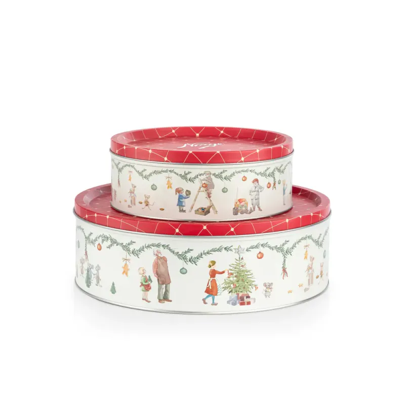Norgesglasset Kakeboks rund 2-pk