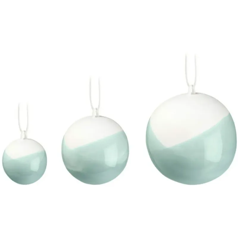 Nobili julekuler 3-stk jadegrønn